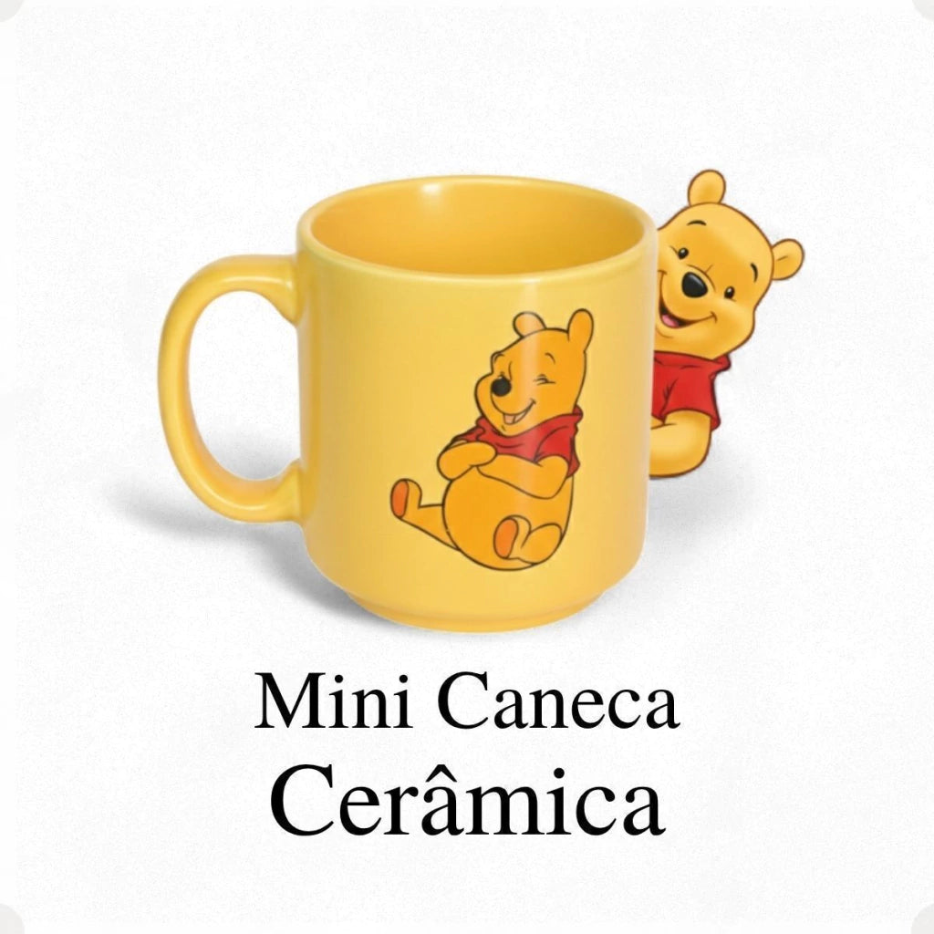 Caneca Mini Tina Pooh em Cerâmica – 100 ml