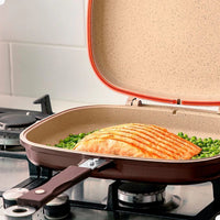 Grill Duplo Belga MTA com Revestimento Ceramic Antiaderente