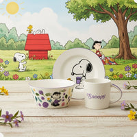 Conjunto Breakfast Snoopy em Cerâmica com Caneca, Bowl e Prato