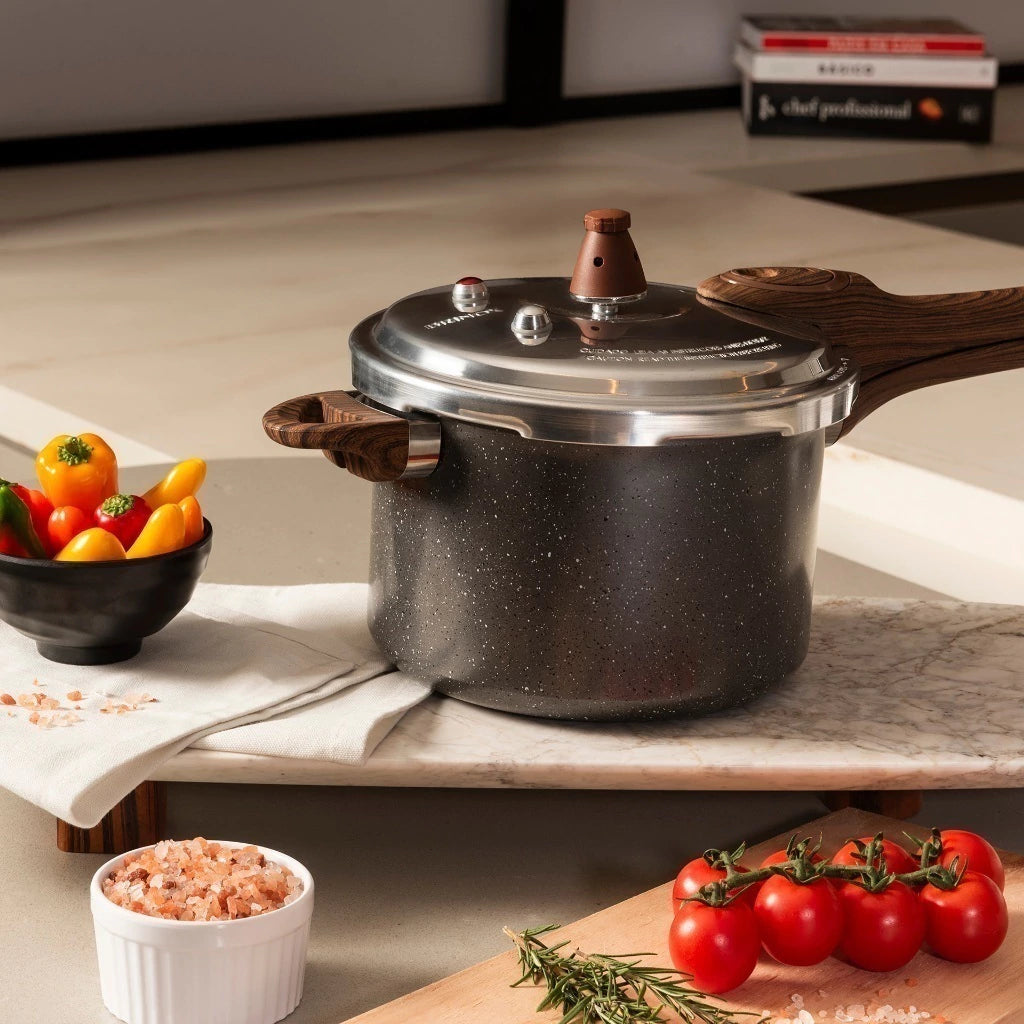 Panela de Pressão Brinox Ceramic Life Pressure Granito para Indução – 4,2 L