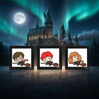 Conjunto de Quadros Harry Potter Pop Collection – 3 Peças