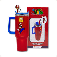 Canecão Térmico Tumbler Super Mario com Pingente – 1,15 L