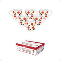 Conjunto de Xícaras de Café Tulipa – 6 Peças 90 ml