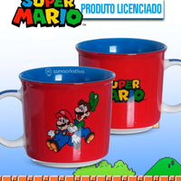 Caneca Tom Super Mario em Cerâmica – 350 ml