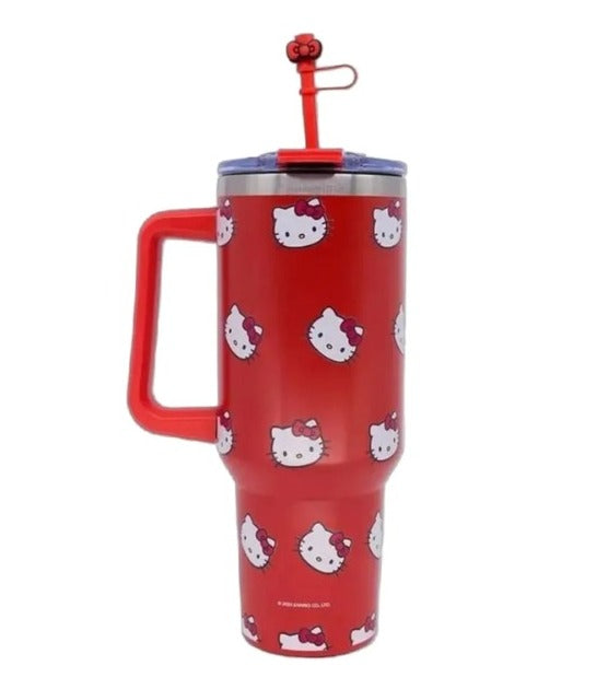 Canecão Térmico Tumbler com Pingente 1,15 L Hello Kitty Rostinhos