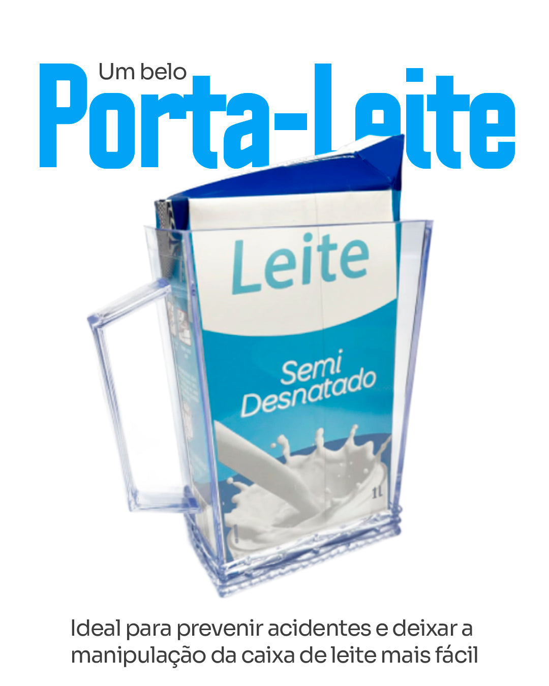Kit Porta Bolo Trança 26cm com Porta queijo, Porta Leite e Manteigueira Acrílico 4 Peças