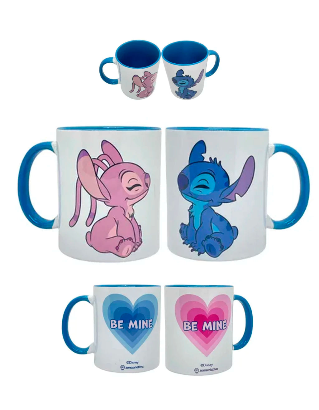 Conjunto com 2 Canecas Pop Stitch Minha Metade – 350 ml