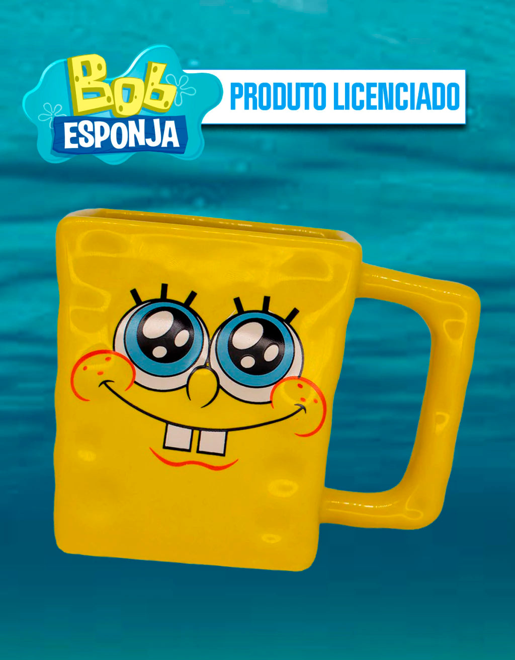 Caneca Decorativa Bob Esponja – 450 ml