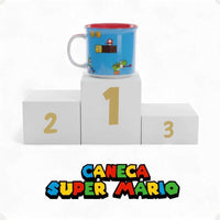 Caneca Tom Super Mario Azul em Cerâmica – 350 ml