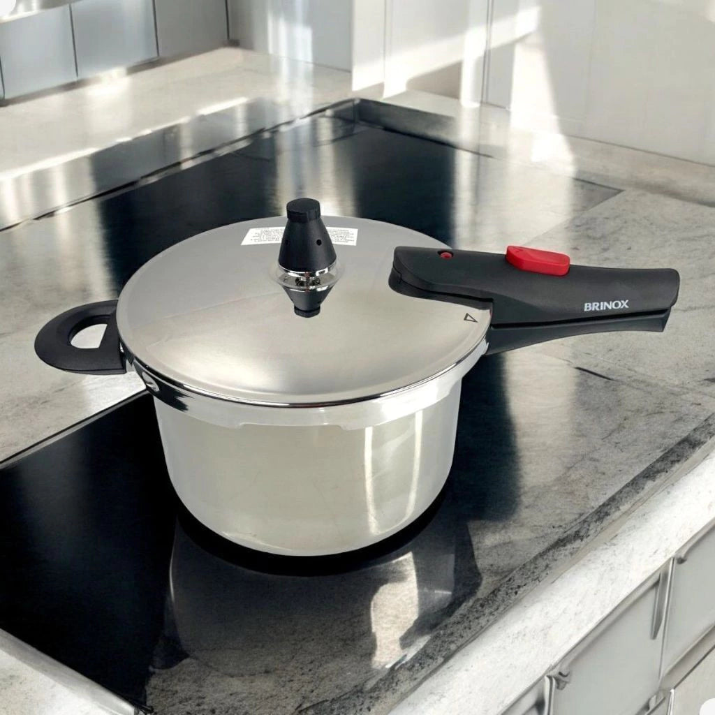 Panela de Pressão Brinox Ultra Inox para Indução, Gás e Elétrico