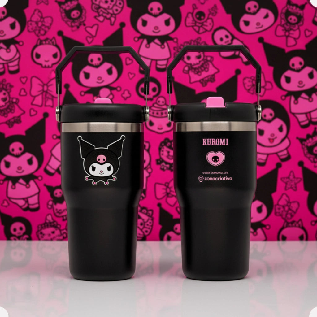 Copo Térmico Tumbler Hanger Kuromi – 650 ml
