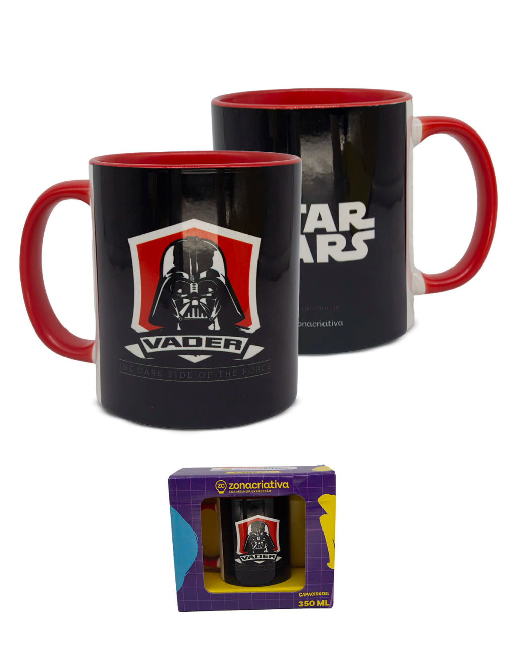 Caneca Pop Darth Vader Star Wars em Cerâmica – 350 ml