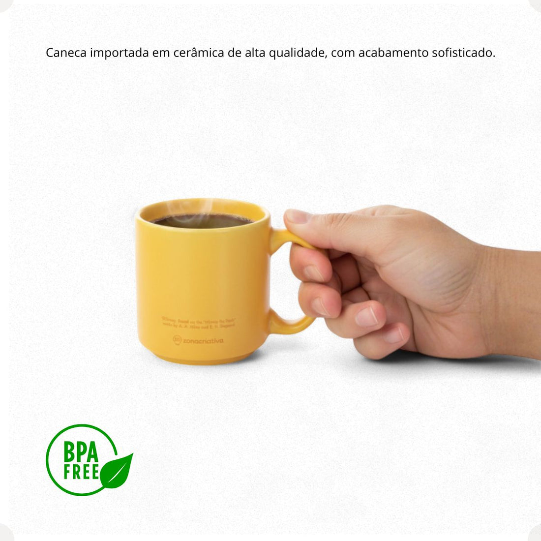 Caneca Mini Tina Cerâmica 100ml Pooh