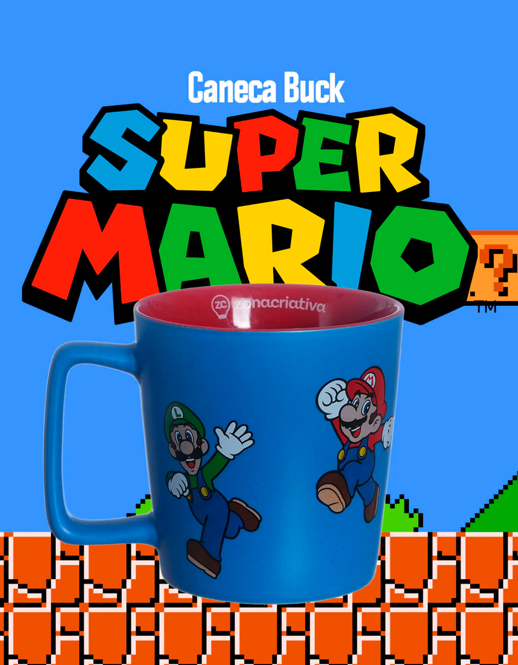 Caneca Buck Super Mario – 400 ml