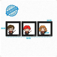 Conjunto de Quadros Harry Potter Pop Collection – 3 Peças