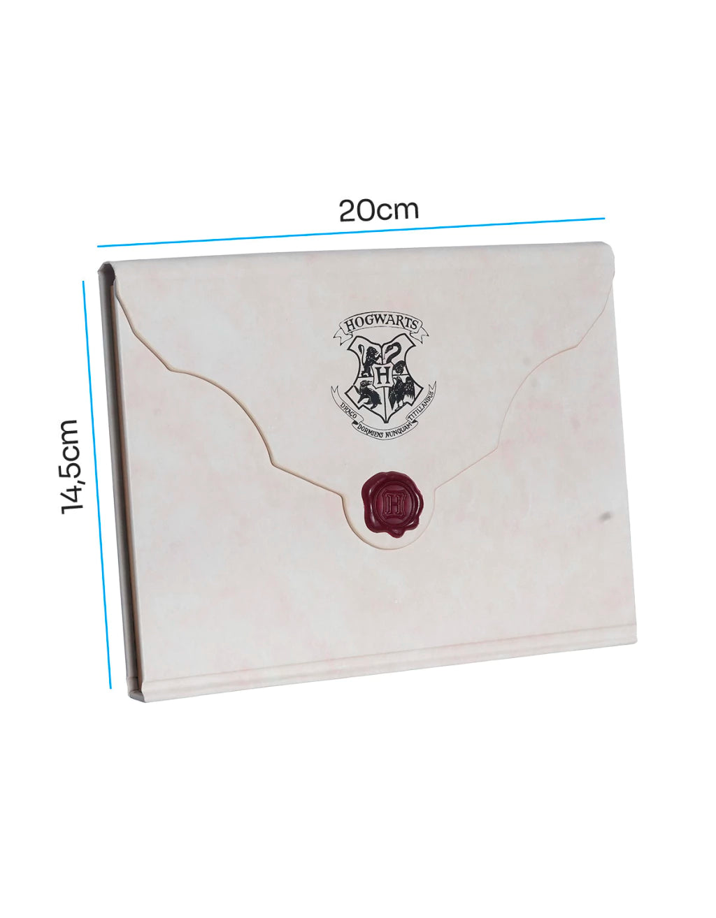 Caderno de Anotações Carta Hogwarts – 20 x 15 cm