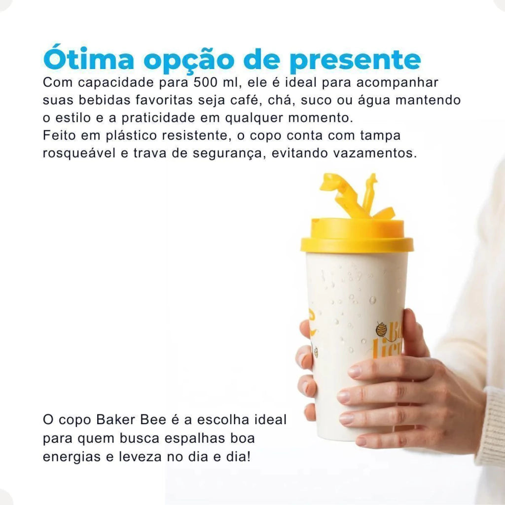 Copo Térmico Baker Abelhinha – 500 ml