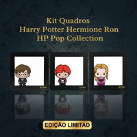 Conjunto de Quadros Harry Potter Pop Collection – 3 Peças
