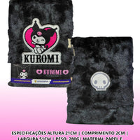 Caderno de Pelúcia com Cadeado A5 80fls Kuromi