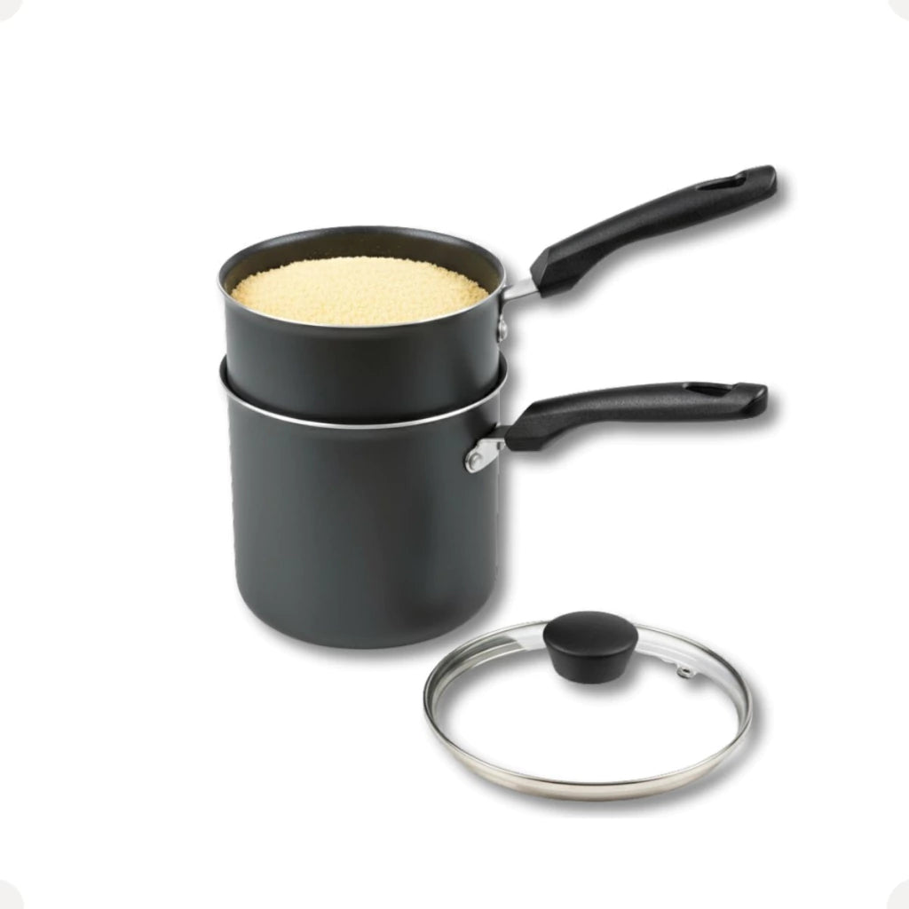 Cuscuzeiro Individual Magnific em Alumínio Grafite – 10 cm