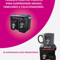 Caneca Mini Tina Cerâmica 100ml Kuromi
