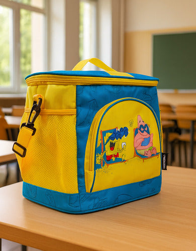 Bolsa Térmica Bob Esponja Retangular Zona Criativa Azul