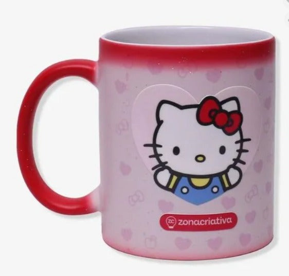 Caneca Magic com Glitter 350ml Hello Kitty