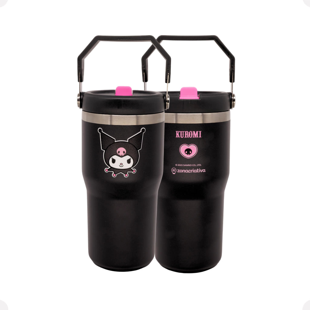 Copo Térmico Tumbler Hanger Kuromi – 650 ml