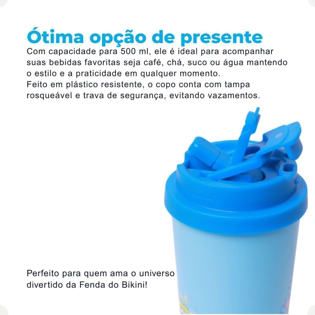 Copo Térmico Baker Bob Esponja – 500 ml