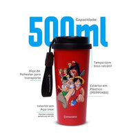 Copo Térmico One Piece em Aço Inox com Tampa – 500 ml