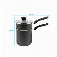 Cuscuzeiro Individual Magnific em Alumínio Grafite – 10 cm