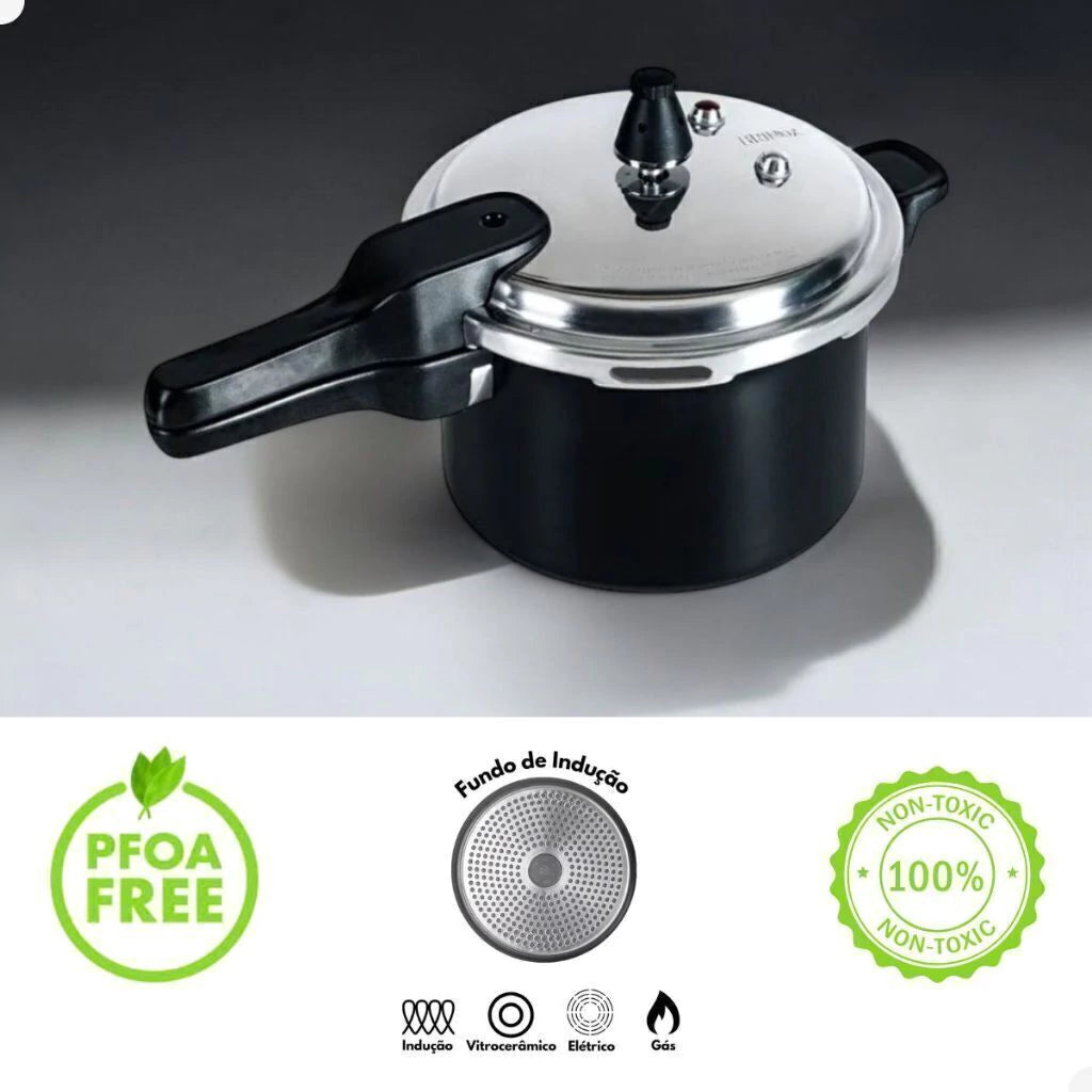 Panela de Pressão Brinox 4,2 L Antiaderente com Revestimento Cerâmico