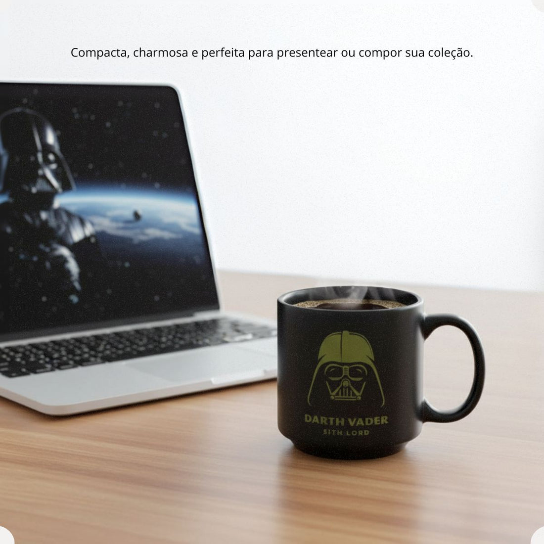 Caneca Mini Tina Cerâmica 100ml Darth Vader
