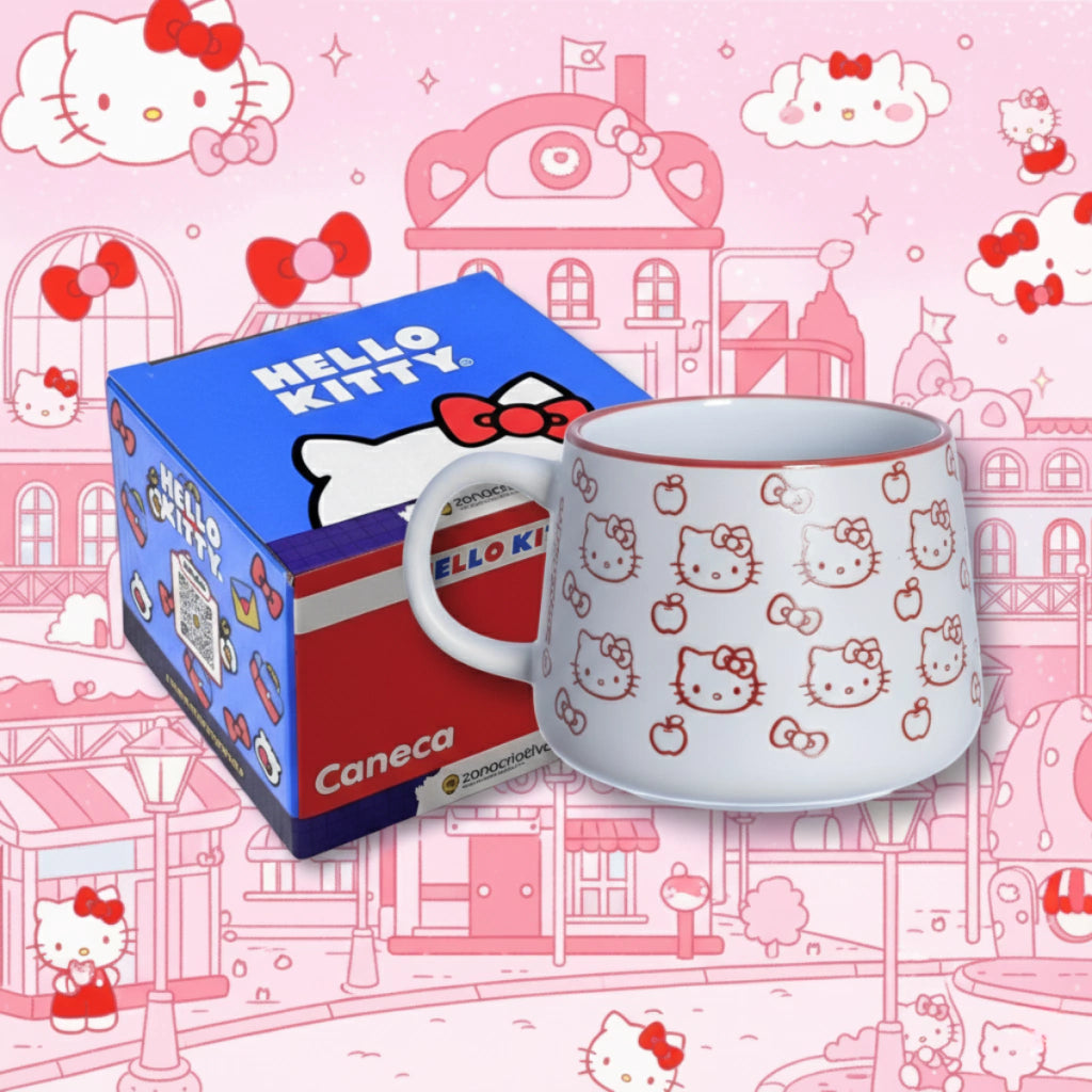 Caneca Moma Cerâmica 500ml Hello Kitty