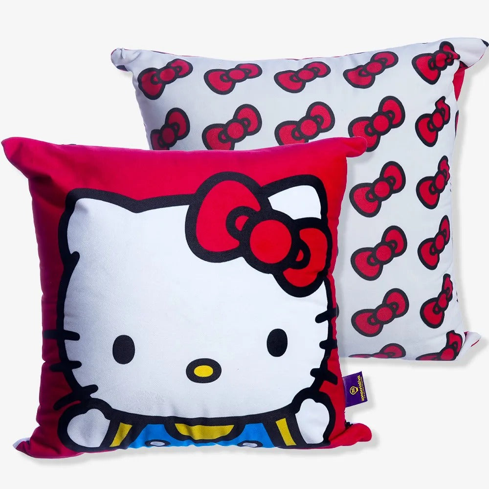 Almofada Fibra Veludo 40x40cm Hello Kitty
