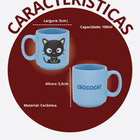 Caneca Mini Tina Cerâmica 100ml Chococat