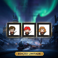 Conjunto de Quadros Harry Potter Pop Collection – 3 Peças