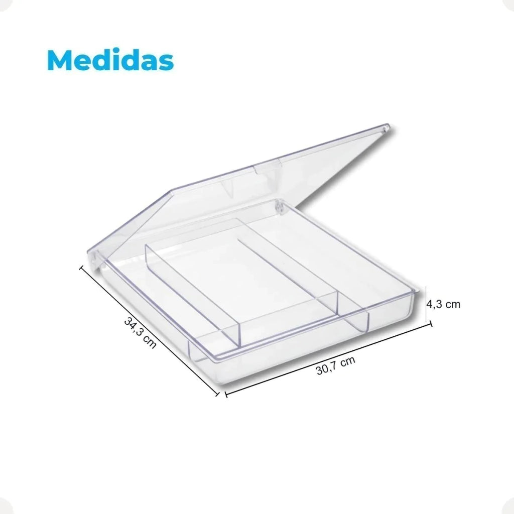 Porta-Talheres com Tampa de Cristal