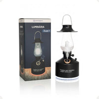 Luminária Lampião LED 3 em 1 com Umidificador