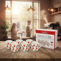 Conjunto de Xícaras de Café Tulipa – 6 Peças 90 ml