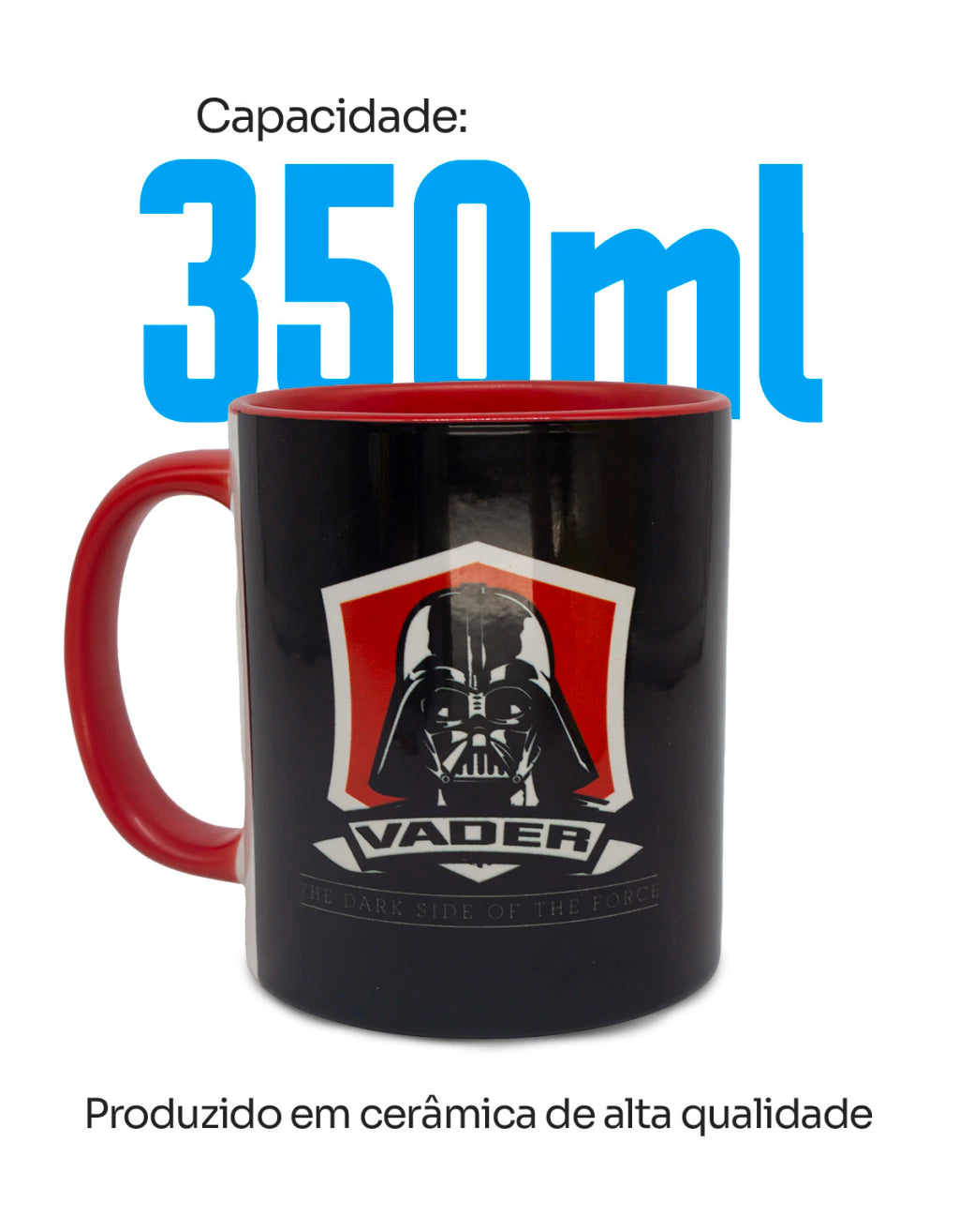 Caneca Pop Darth Vader Star Wars em Cerâmica – 350 ml