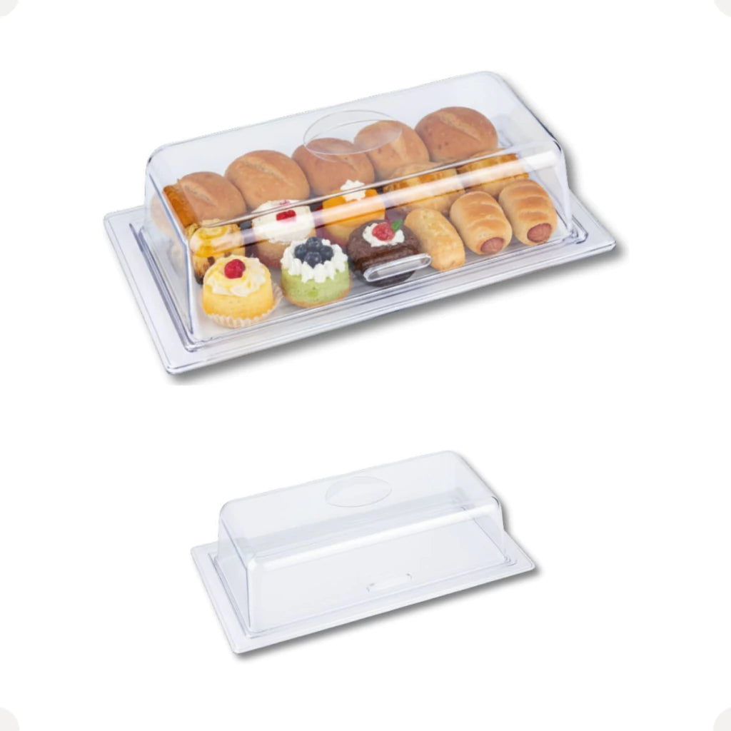 Porta-Pães em Acrílico para Doces e Salgados – 22,5 x 9,5 cm