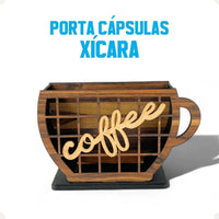 Suporte para Cápsulas em Formato de Xícara em MDF