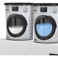 Kit 2 Potes Multiuso Organizador Lavanderia Sabão Prendedor  Transparente/ Desenho