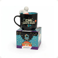 Caneca com Infusor de Chá Astronauta – 350 ml