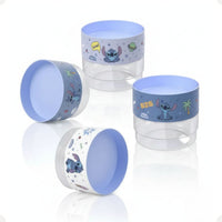 Kit 4 Potes Organizador Plug Empilhável 140ml Sortido Stitch