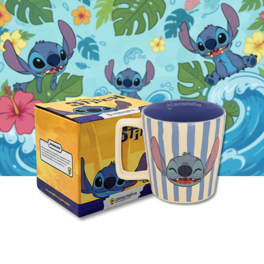 Caneca Buck Stitch Listrada – 400 ml
