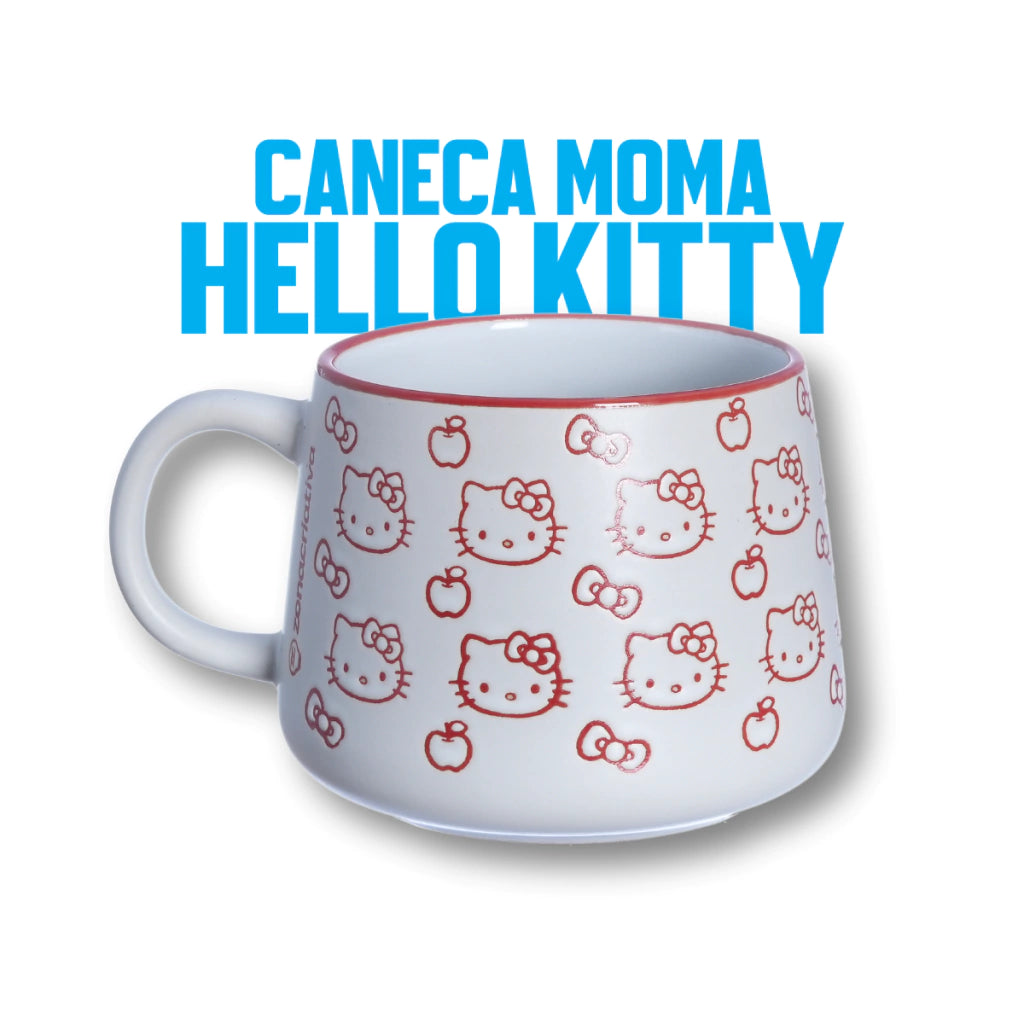 Caneca Moma Cerâmica 500ml Hello Kitty