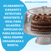 Kit Glamour Jarra 2L + Manteigueira + Boleira com Apoio