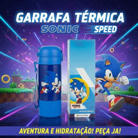 Garrafa Térmica Capsule com Canudo e Alça Sonic – 450 ml